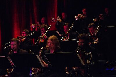 Ankündigungsmotiv für die Veranstaltung Folkwang Jazz Orchestra