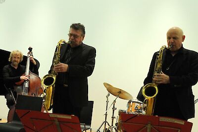 Ankündigungsmotiv für die Veranstaltung European Jazz Quintet