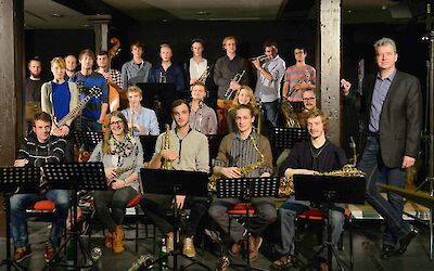 Ankündigungsmotiv für die Veranstaltung Folkwang Jazz Orchestra