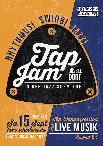 Ankündigungsmotiv für die Veranstaltung Tap Jam Düsseldorf