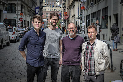 Announcement image for the event Janning Trumann New York Quartet feat. Drew Gress, Dierk Peters & Jochen Rueckert