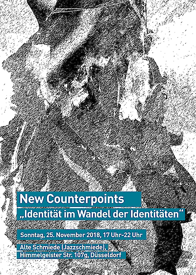 Ankündigungsmotiv für die Veranstaltung New Counterpoints – Identität im Wandel der Identitäten